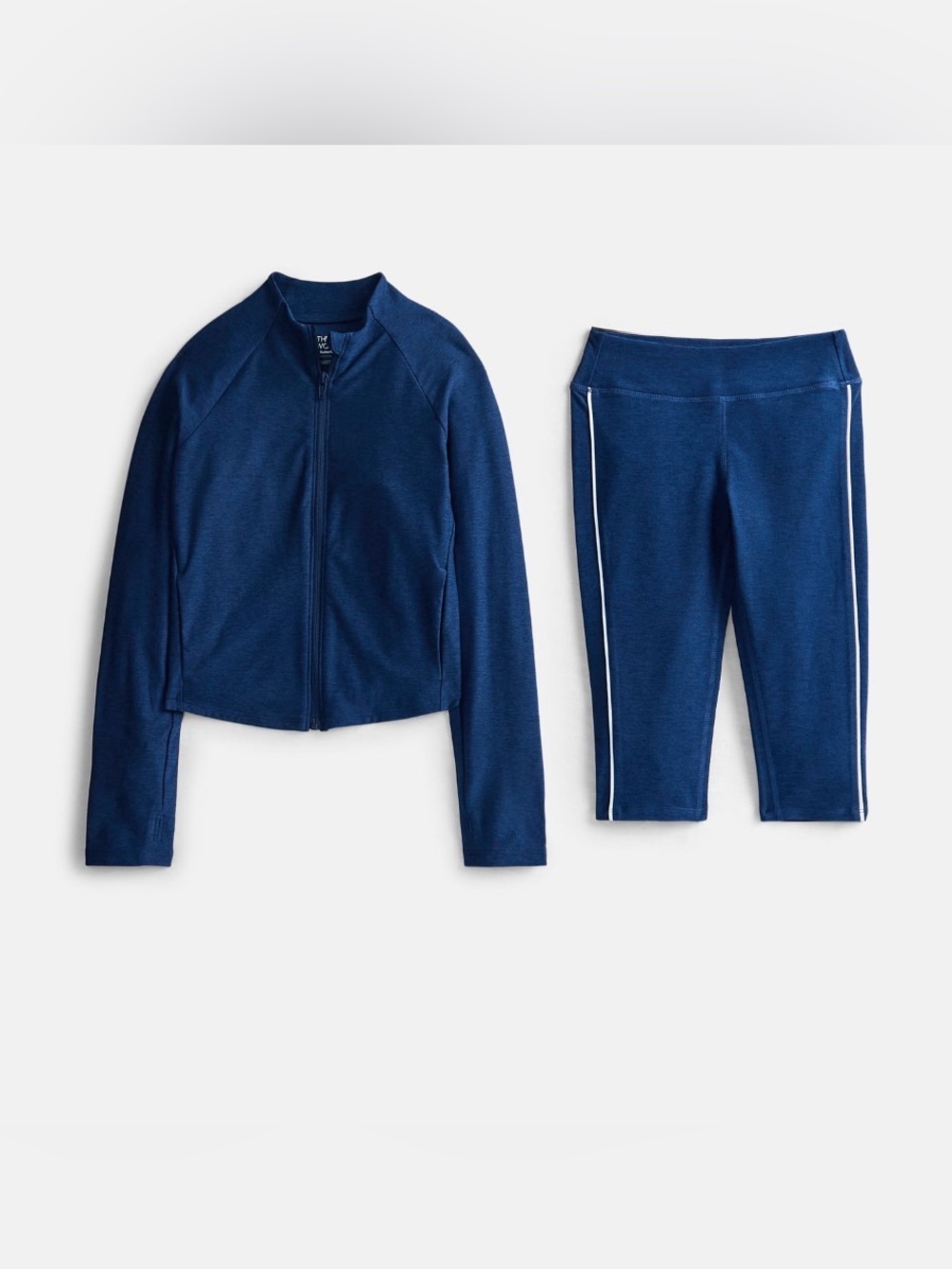 Athletic Works Girls ButterCore Active Jacket & Capri Legging Set